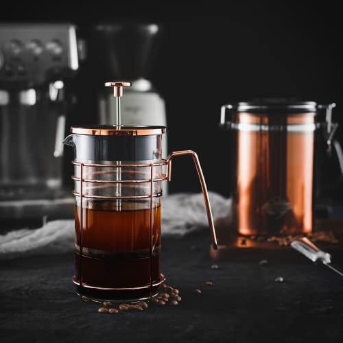 French Coffee Press Small Maker Manual Set Cafetera Tea Steel Filter Stainless Steel 34 Ounce/1 Liter 9917-C001-04 - Image 2