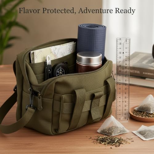 Pure Titanium Tea Canister, Metal Food Storage Container for Loose Leaf Tea and Tea Bags, 9.5 fl oz Jar for Home or Travel (1 PC) - Image 3