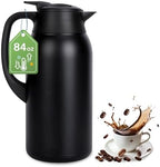 316Stainless Steel Coffee Carafe 84oz - 12 Hours Hot & 24 Hours Cold Black by oslamnye