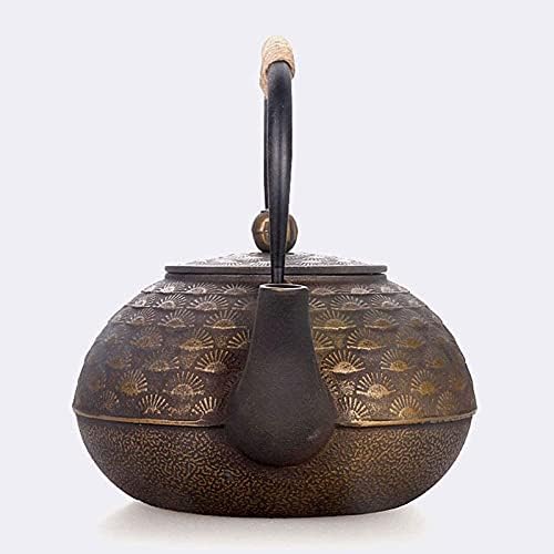 1.8L Japanese Cast Iron Teapot with Stainless Steel Infuser/Filter for Loose Tea Universal for Stove Handle Anti-scalding, Healthy Tetsubin Tea Kettle As Gift - Image 5