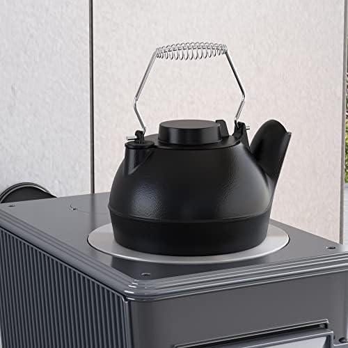 Fire Beauty Cast Iron Wood Stove Kettle, Humidifier for Indoor Fireplace - Image 3