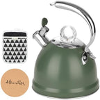 Harriet Whistling Tea Kettle for Stove Top, 2.5 QT Stainless Steel Teapot by Harriet