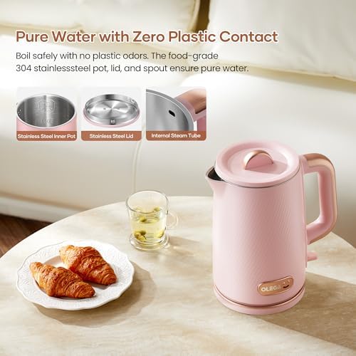 OLEGA Electric Tea Kettle: 1200W Fast Boil Electric Water Kettles 1.5L - Image 3