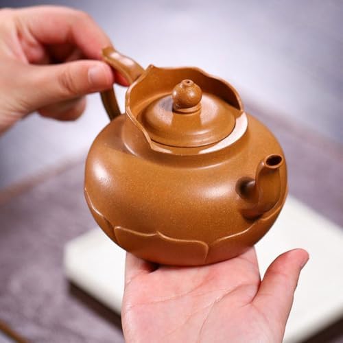 Tea Kettle Creative Handmade Purple Sand Pot Monk Hat Teapot Household Kung Fu Tea Set Collection Ceramic Tea Infuser - Image 6