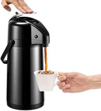 PARACITY Coffee Dispenser with Pump, Coffee Carafe, 84.5 fl oz/2.5 L, Black by PARACITY