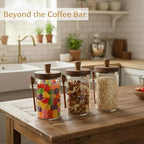 3-Pack 30oz Glass Coffee Container Set - Image 7