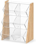 Wooden Desktop Organizer, 6 Compartment Countertop Storage for Tea & Coffee by Unknown