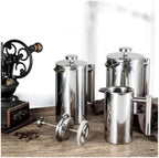 French Press Pot Filter Press Hand-made Coffee Pot Stainless Steel Double Walled Insulated 350ml/800ml/1000ml(1000ml) - Image 6