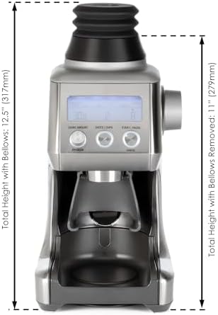 Single Dose Hopper with Silicone Bellows and Anti-Popcorning Weight | Compatible with Breville Smart Grinder Pro | Black - Image 6