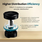 MHW-3BOMBER 51mm Coffee Distributor, Gravity Espresso Distribution Tool with Adaptive Height for Barista, Coffee Leveler for 51mm Portafilter, Black, Astra Distributor, T7019-OS - Image 3