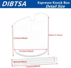 DIBTSA Coffee Knock Box, Espresso Knock Box Stainless Steel Espresso Machine Accessories with Removable Knock Bar and Non-Slip Base Coffee Grounds Container Bin, Large (Silver) - Image 4