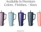 BrüMate Era 40 oz Tumbler with Handle and Straw | 100% Leakproof Insulated Water Bottle Tumbler with Lid and Flexible SoftSip Straw | Made of Stainless Steel | Cup Holder Friendly | 40oz (Kiwi) - Image 3