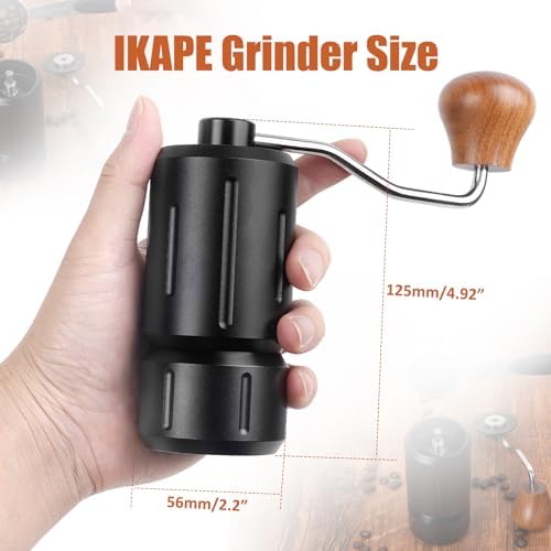 Mini Manual Coffee Grinder, Hand Espresso Grinder, Capacity 25g Coffee Bean with Conical Burr, 12 Adjustable Grinder Degree Setting - Image 4