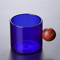 120ml Heat-resistant Shot Wine Beer Glass Espresso Coffee Cup Tea Set Candy Color Transparent Glasses by Unknown