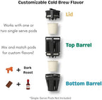 Kevo Double Barrel Cold Brew Coffee Maker for K-Cup Pods, No Electricity - Image 2