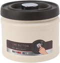 Stainless Steel Coffee Canister,Vacuum Sealed Coffee Container 304 Stainless Steel Press Type Airtight Food Storage Container for Coffee Beans Tea Nuts 1100ML Stainless Steel Color(1600ML-Beige) by Unknown