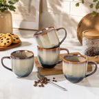 theterra Ceramic Coffee Mugs Set of 6, 12 oz Coffee Cups with Handle - Image 6