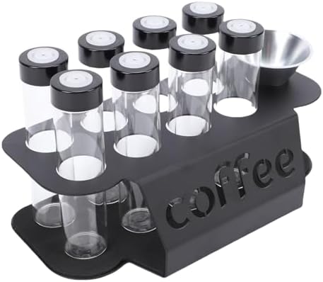 Coffee Bean Storage Bottles,Dose 22g Capacity,with Mini Coffee Scale, Ceramic Bean Tray,for Home,Coffee Shop by Unknown