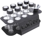 Coffee Bean Storage Bottles,Dose 22g Capacity,with Mini Coffee Scale, Ceramic Bean Tray,for Home,Coffee Shop by Unknown