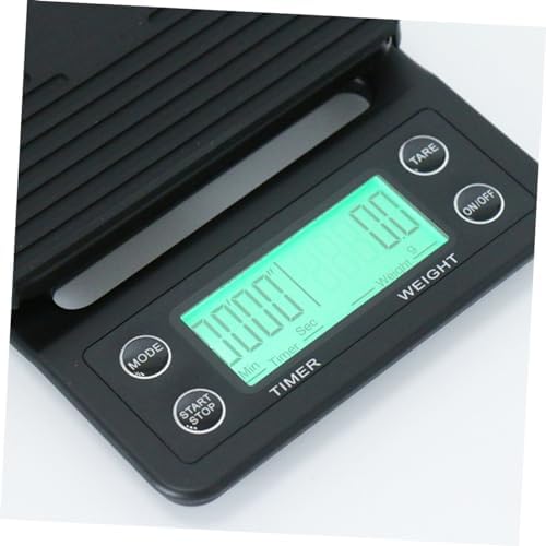 ABOOFAN 5kg Precision Digital Coffee Scale Kitchen Scale Timer Timing Function Alarm for Espresso Black - Image 5
