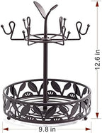 ALLCENER Mug Tree Countertop, Rotatable Mug Holder Stand with 6 Hooks for Coffee Bar Counter Cabinets and Kitchen Organizer - Image 7