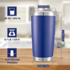 20 oz Tumblers Bulk Stainless Steel Tumbler with Lid, 6 Pack - Image 6