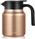 Insulated Coffee Carafe, 34 oz, Keeps Hot for 12H, Copper by WYHVAND