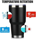MEWAY 30oz Insulated Tumbler With Lids and Straws,Stainless Steel Double Vacuum Coffee Tumbler Cup, Brush, Durable Powder Coated Coffee Cup for Cold & Hot Drinks, Office, Travel(mixture,12 PACK) - Image 2
