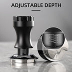 Bincoo Espresso Tamper 30lb Coffee Tamper-Stainless Steel Ground Tamper for Barista Home Coffee Espresso Accessories (Black01, 58mm) - Image 2