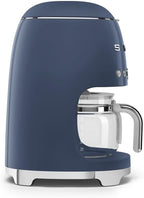 Smeg 50's Retro Style Aesthetic Drip Coffee Machine with 10 Cup Glass Carafe, Auto Start Feature, Keep Warm Plate, and Two Coffee Strength Settings (Navy Blue) - Image 2
