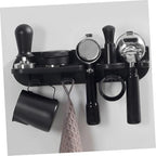 Cabilock No Drill Wall Shelf for Espresso Machine Accessories Portafilter Holder with Essential Tools Space Saving Design for Home Coffee Stations Easy Installation Organize Your - Image 5