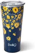 Swig Life 32oz Insulated Tumbler with Lid, Lazy Daisy by SwigLife
