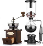 JITEM Cafetera Syphon Coffee Maker Japanese Style Vacuum Glass Siphon Pot Percolators 3-5 Cups Glass Tabletop Siphon Coffee Maker for Coffee or Tea by Unknown