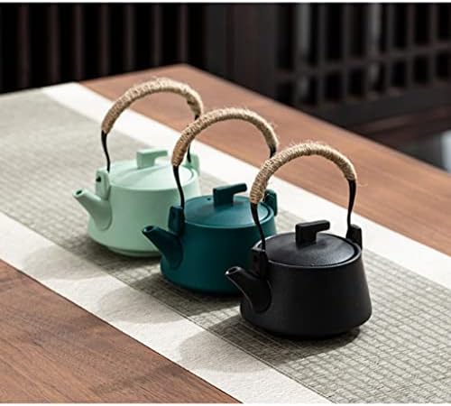 Chinese Ceramic Teapot Japanese Style Tea Kettle 200ml/6.8oz Kung Fu Single Pot for Tea Lover, Easy to Clean Teapot - Image 6