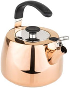 Viking 2.6 Qt Stainless Steel Whistling Stovetop Tea Kettle, Rose Gold - Image 4