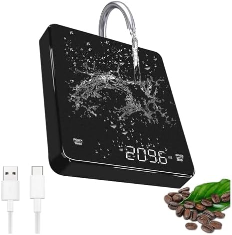 Smart Digital Crane Scale with LED Sn, 3kg/0.1g Precision Kitchen Coffee Scale, Auto Timer for Pour Over & Espresso Brewing - Image 3