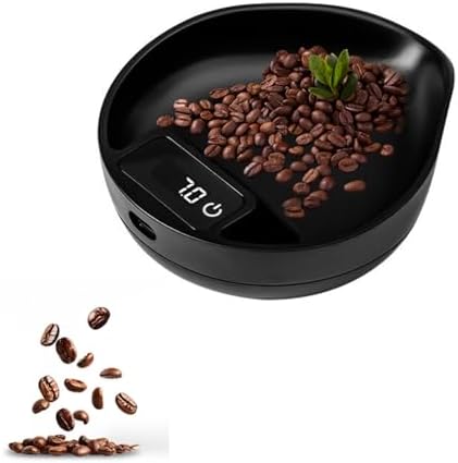 High Precision Digital Coffee Weighing Scales, Compact Coffee Dosing Cup with HD LED Display, 0.1G Accuracy and 0.1G~1000G Weighing Range, Precise Measurement and 60S Auto Off for Home by Unknown
