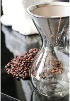HUTCH Glass Pour Over Coffee Brewer with Double Mesh Stainless Steel Filter - Pour Over Coffee Maker Glass Carafe - 1 L - Image 2