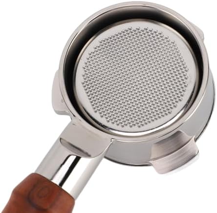 54mm Bottomless Portafilter with Wooden Handle, Detachable 3 Ear - Image 7