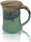 Clay in Motion Handmade Ceramic Mug 24 oz, Large Coffee Mug, Hand Painted Stoneware, Dishwasher Microwave & Oven Safe, Lead-Free, Made in USA Since 1981 (Mountain Meadow) by Clay+in+Motion