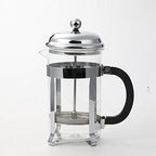 French Press Coffee Maker Filter Press Pot - 245*110mm, Stainless Steel & Borosilicate Glass, Milk Frother, Portable, Coffee & Tea Maker by Unknown