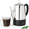 Mixpresso 10 Cup Electric Percolator Coffee Pot, Stainless Steel by Mixpresso