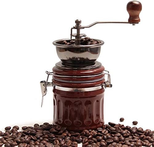 Manual Coffee Bean Grinder Vintage Hand Spice Pepper Burr Mill Ceramic Core Household Coffeeware - Image 5