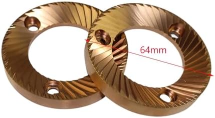 B Baosity 2x 64mm Flat Burrs Espresso Machine Parts Replacement Professional Manual Coffee Mill Burrs Espresso Grinding Burr for DF64 DF64P - Image 5
