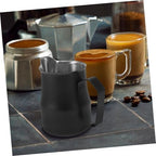 Milk Frothing Pitcher Stainless Steel Black 550ml for Latte Art - Image 6