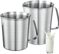 Stainless Steel Metal Measuring Cup w/Handle for Liquid,64&24oz by WELKORCateringEquipment