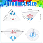 FXFOUCS 1000 Pack of Premium Paint Strainers with 190 Micron Fine Mesh Filters - 3D Printing Ultra-Flow Blue Nylon Cone Strainers for Paint and Fluid Filtration - Image 3