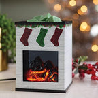 Candle Warmers ETC. Illumination Fragrance Warmer- Light-Up Warmer for Warming Scented Candle Wax Melts and Tarts or to Freshen Room, White Brick Holiday - Image 3