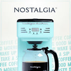Nostalgia Retro 12-Cup Programmable Coffee Maker With LED Display, Automatic Shut-Off & Keep Warm, Pause-And-Serve Function, Aqua - Image 6