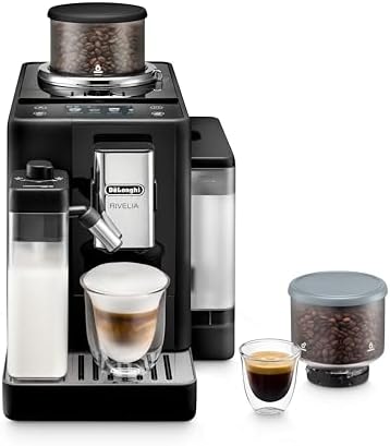 De'Longhi Rivelia Automatic Espresso Machine, Milk Frother, Black by Unknown